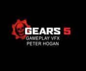 While at The Coalition I worked on the real-time Gameplay VFX for Gears 5 and the expansion Hivebusters.nnIn general I repurposed existing textures to make new materials and particle systems, only adding new assets where necessary. I did a pass on most blood impacts and executions in the game, optimizing and adding new elements such as animated meshes from Houdini. I did an optimization pass on all weapon muzzle flashes, tweaking LODs, emitter lifetimes, texture cutouts, GPU particles, etc. I co