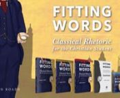 Learn more at: https://compassclassroom.com/shop/product/fitting-words/nnFITTING WORDS instructs students in the art of classical Rhetoric, providing them with tools of communication that will equip them for life. Intended for high school students and above, Fitting Words is a complete curriculum covering a year of instruction. In this course, students will learn the theory of using words well, study the greatest speeches of all time, and practice the skills of effective oratory.