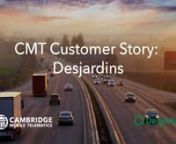 Desjardins Insurance wanted to offer their customers more control over their own premiums and make the roads safer. Learn why they chose to partner with CMT to build their smartphone-based telematics program. nnWant to partner with CMT to build your own telematics program? Reach us at cmtelematics.com/contact