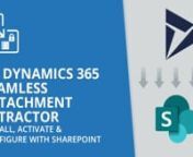Learn how to install, activate, and configure CB Dynamics 365 Seamless Attachment Extractor so that you can remove attachments from Microsoft Dynamics and automatically store them in Microsoft SharePoint. nn� WHAT IS CB DYNAMICS 365 SEAMLESS ATTACHMENT EXTRACTOR? nnAll organizations sooner or later reach the storage space limit in Dynamics 365, and that is very harmful to the system. Contracts, Excel spreadsheets, photos, and so many other kinds of attachments occupy up to 70% of your CRM st