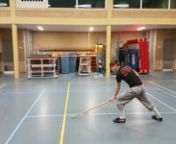 Shaolin Staff Form: Zhui Feng Gun the Wind Chaser Staff from Shaolin Kung Fu. This form is done here by Jean Luc Grandjean from the Netherlands. Shaolin Kungfu Apeldoorn, He Yong Gan Martial Arts Academy.