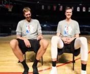 Africa/Europe: At Team World practice around this year&#39;s Africa Game, European icons Dirk Nowitzki and Kristaps Porzingis sat down to talk about their respective careers and what KP was looking to learn from Dirk throughout the week. The shoot was sort of lightning in a bottle that came to fruition on the ground in Johannesburg driven mostly by the London Content team.The interview was a reminder that when you have an opportunity to get any semblance of superstars sitting together with a baske