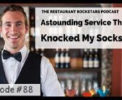 Episode #88 - I admit it.I’m very biased about service.But the truth is, if you’re in this business, you should be too.nnLong ago I learned that Hospitality is Absent when something happens “TO” You and Hospitality is Present when something happens “FOR” you.Unfortunately, exemplary service is the exception and not the rule and some time ago that basic concept of Hospitality has all but disappeared and I frequently ask “What happened to the Service in a Service business”?