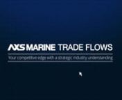 AXSMarine Trade Flows is the new cutting-edge solution bringing a whole new level of transparency to the maritime world. A real big data application in the form of an online research tool for the Dry Bulk industry – enabling on-demand analysis of drybulk ship and commodity movements and trends, bringing users a competitive edge.nnThe flexibility of this unrivalled tool instantly delivers key market information. From high-level consolidated figures down to single voyage details, the output comb