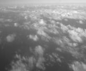 2013nVideo, HDVD 16/9, sound, loop, black &amp; white n2 min. nnThis video is a fly in the sky and the clouds in black and white. The soundtrack is a free creation in which one can hear a detached voice, wavelets, atmospheric vibrations and notes from a mouth harp. nnThe atmosphere is instable. The visible vastness is made of an intricacy of clouds, air holes and impulses. nnIn this sky spirit there is no frontier, no exclusion, no security.nn/nnCette vidéo est un vol dans le ciel et les nuages