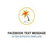 Here is an awesome After Effects template showing multiple ways to show facebook text messages / messenger on your video projects.nnOption A looks like the screen of your phone&#39;s facebook messenger app. The messages are displayed one by one in an interactive way, as if the conversation is happening now.nnOption B is more of a