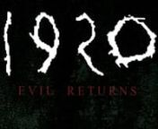 This is a Non-Commercial Student work.nI was supposed to recreate a title sequence for the movie 1920 evil returns Resembling the genre and the storyline. nSince the story was horror and thrilling i choose to depict it like this. We were also supossed to design the typeface, backgrounds, Ideas &amp; animations. nCreated by Adobe Photoshop, Adobe After Effects, Adobe Premiere &amp; some Live action footage.