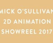 This showreel contains example of my 2D Animation work from down the years.nnIt shows samples of my work using..nADOBE FLASHnADOBE ANIMATEnCELACTION nTVPAINT.nnnThe following are examples of my work as an Animator, Designer, and Director..nnn‘Donkey’s Farm’ © Studio POWWOW 2016 - Not for Distributionnn‘Gawdziller’ ©Bouldermedia 2007 nnnThe following are examples of my work as a 2D Animator..nn‘The Flynn’2D Animation working as part of the in-house team at Art&amp;Graft. Designe