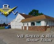 Take a tour of the V8 Speed &amp; Resto Shop to see the latest Muscle Car projects.We&#39;ve always got a lot going on in the shop, and this time the projects include a 1969 Chevrolet Corvette LS3 / 6-Speed swap, a 1968 Chevelle 454 big block swap, tuning on a 1970 Chevelle with a supercharged LSA engine, metalwork on a 1966 Chevelle SS 396 and 1973 Dodge Duster 340, bodywork on a 1986 Caprice and 1978 Chevy truck, paint on a 1951 Chevy truck, finishing a complete restoration on a 1969 Camaro, a