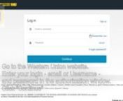 How login to account Western Union Credit Card. Mobile login and how to recover forgotten password.nnhttps://cardslogin.com/westernunion.html