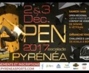 SAVE THE DATE venez participer à l&#39;OPEN les 2 et 3 décembre 2017 à la SAE de l&#39;UPPA de PAU.nRenseignements et inscriptions sur www.pyreneasports.com