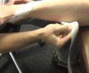 This is a method of using Leukotape and Cover-roll to decrease pain and loading of damaged tissues related to excessive foot pronation, such as plantar fascitis, tibialis posterior strain, abductor hallucis strain and nerve entrapment, achilles tendonitis, and so on. It can be altered in many ways to promote individualized control, but this particular video emphasizes combined global foot and ankle motions in all 3 planes of ankle dorsiflexion, forefoot eversion, and rearfoot eversion/valgus.nTh