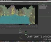 In this tutorial 3D- &amp; VFX Trainer Helge Maus gives you a brief introduction for using Cryptomattes (https://github.com/Psyop/Cryptomatte ) with Houdini FX 16.5. He starts by showing you the purpose of Cryptomattes in NUKE for Compositing. Then he explains how you can set up a simple cryptomatte rendering inside of Houdini 16.5 with Mantra and deliver it as OpenEXR. Also, he shows you how to set up your own cryptomatte properties. Finally, he demonstrates, how you can use the Houdini COP con