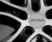 Petrol Wheels P5A Gloss Black W Machine Cut Face from p5a