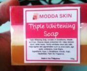 Whiten Your Skin With Modda Skin Triple Whitening Soap from modda
