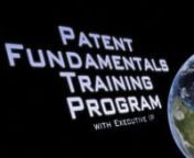 http://executiveip.com/nWhat Business and Technical Leaders need to know about Patents. Patent Fundamentals is intended to provide business and technical professionals, non-IP lawyers, university students, and faculty with an understanding of patents, patent infringement, patent risks and opportunities, and generally how patents compare to other forms of intellectual property, including key terms and concepts. Contact us today to evaluate our training materials and enroll your employees in our f