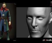 Part 1 of my 3D sculpt of Doctor Strange. Primarily done in ZBrush, with a little 3ds max. I decided to begin this project to challenge myself further, I also appreciate the multiple materials I&#39;ll have to create during texturing and shading.nThe full video can be found on my youtube channel:nhttps://youtu.be/rmHS79JRtBw