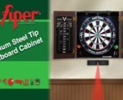 Complete the look of any game room with a classic Viper Stadium Dartboard Cabinet with Shot King Dartboard. Don’t leave your wall unprotected from errant throws! The Stadium is constructed from wood with a classic walnut finish meant to absorb the toughest of impacts. The sharp, sleek design will complement most decors and will ensure that your dartboard doesn’t clash with your style. The Hideaway has tons of features to make it the best cabinet for your needs! The magnetic door lock will ke
