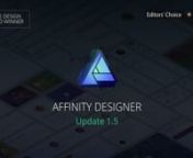 Affinity Designer is the fastest, smoothest, most precise vector graphic design software available for Mac. Whether you’re working on branding, concept art, print projects, icons, UI, UX, or web mock ups, Affinity Designer will revolutionise how you work.nnAnd you don’t have to take our word for it. Affinity Designer is averaging 5 stars in over 10,000 App Store ratings worldwide—and was Editor’s Choice from day one, was featured as one of the best new apps of 2014, and received the high