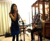 Stephanie Ortez sings Juana Azurduy at house concert in Cuenca, Ecuador Nov 12, 2016