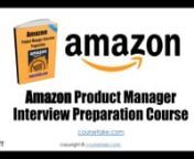 Full Course Link - https://coursetake.com/products/amazon-product-manager-interviewnn** With a 300 Page PDF and Worksheets to help you prepare **nnAmazon Product Manager Interview Preparation is a comprehensive course about landing the coveted product management role at Amazon. Learn in a step by step manner how to ace this difficult interview at Amazon. nnThe approach of this course is to first teach you a chapter and then give you some homework to complete. nnThis course consists of worksheets