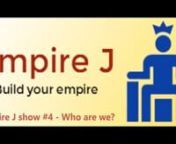 https://empirej.net/empire-j-4-who-are-we/nnWho are we? Who are you? Finding our identity. (June 7th 2017) 50minutesnnIdentitynImportance of finding yourself, knowing who you are?n-It’s the starting key to your happiness.n-Define yourself with your values.n-Invest in Truth to yourself, not lies you make up about yourself.n-Focused energy, no wasting on fakery.n-Know when to say Yes to what actually pleases youn-You will get good at what you love.n-Doing what you enjoy is not workn-Do you ident
