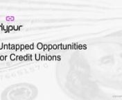 In the current low-interest-rate environment, credit unions are exploring new sources of revenue to augment deposit and non-interest revenue. Hypur’s technology now allows credit unions to safely and profitably serve cash-intensive businesses (CIBs), even in high-risk industries such as money-service businesses (MSBs) and marijuana-related businesses (MRBs). nnThis presentation will provide an introduction to Hypur’s suite of integrated technology products, specifically focusing on how Hypu