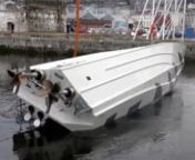 Self-righting capsize recovery test of XSV 17 'Thunder Child' from xsv