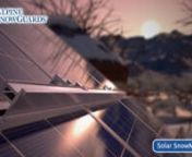 Alpine SnowGuards &#124; Snow Guards for Solar Panels: Snow Max InstallnThis video provides an overview of a former Alpine SnowGuards&#39; product for Solar Panels. Our line has evolved from this 1
