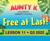 This September 10th, 2022 “Free at Last!” Aunty K Children Sabbath School has a Welcome, Message Sign of the day, Opening prayer, Nhael’s Nature Nuggets, Sing-a-long time, Memory verses, Story-Hill, What I learned with Thim &amp; Nathan, Quiz Kids, #Puzzlefun, Mission story, Object Lesson with Aunty Patti Pat, Ask Pastah Nassah, Crafty Craft with Aunt Polly, Takell’s Tasty Treats &amp; Closing prayer. nnHave you ever had a dream that you couldn’t remember? Or have you had a dream that