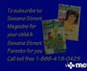 Sesame Street Magazine Promo (1998-2001) from sesame street 2001