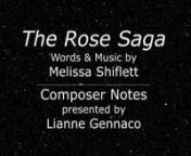 The Rose Saga song cycle is set in the Lincoln Tower building complex, with several gardens, on the Upper West Side of Manhattan. These apartment buildings are built in a cement-block style of architecture otherwise known as ‘Moscow on the Hudson’, but the gardens are lovely and mostly unpopulated, so you can have them all to yourself. nn The Rose Saga I:In the fall of 2009, one very pink rose on the top of a ten-foot stalk in the front garden of my building. This flower endured several