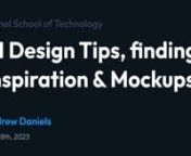 In this video I go over some basic Figma tips, design inspiration, how to find inspiration and train your eye to see good design. Practicing principles that will set you up for successful projects, by utilizing components and basic layout tips in information architecture and hierarchy as well as going over Artboard Studio a new design tool that allows you to create mockups very easily within the browser.