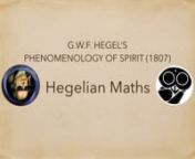Here we are presented with a daring mathematical reading of Hegel.Hegel is perceived as the philosopher that unites the many and the one, and the one with the many.Because there is “no one” there are “many ones”.In this light Hegel is perceived as anticipating set theory, theorizing the absurdity of spurious infinity in mathematics, and also pointing towards the necessity of the Big Bang.Furthermore, Hegelian maths can be defined as its emphasis on the unity of quality with quant