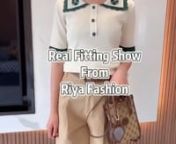 riya_fashion_korean_style_floral_short_sleeve_elegant_polo_shirt_for_women_knitted_blouse581 from riya fashion