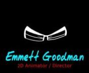 I am an Animator and Animation Director. I primarily work in 2D animation, and also have experience in 3D and Motion Graphics. Includes samples from various freelance, commercial and personal projects.nn00:00 ~ Emmett Goodman, Animator and Directorn00:09 ~ Animator, Marvel BattleWorld: Treachery at Twilight, Episode 2, ideaMachinen00:18 ~ Animator, Untold Super Bowl Stores - Super Bowl Heave, Ace &amp; Sonn00:26 ~ Animator, Untold Super Bowl Stories - Don’t Mess With Jumbo, Ace &amp; Sonn00:34