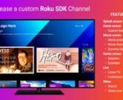 With OTTfeed now you can lease a custom Roku SDK channel, instead of paying thousands of dollars upfront and waiting months for development. With this option, the cost will be a fraction of the price and your custom Roku SDK channel will be ready in 5 business days.nnFor more information, go to https://ottfeed.com/lease