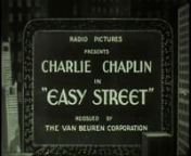 This is a rare RKO print of the Van Beuren reissue of Chaplin&#39;s EASY STREET. Includes synchronized soundtrack recorded by Gene Rodemich. Most of the RKO titles we&#39;ve seen were the