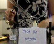 Demo on Devarda&#39;s Alloy test for Nitrates