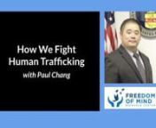 Paul Chang serves as a Regional Anti-Human Trafficking Coordinator at the U.S. Department of Labor – Wage and Hour Division. In his 25+ years with the agency, Paul worked on some of the most notorious cases as an investigator and Assistant District Director. He’s developed numerous training materials and programs that also utilize my BITE Model and Influence Continuum. He has also been on a special assignment to the White House Initiative on Asian Americans Native Hawaiians and Pacific Islan