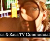 Blog post:nhttp://ninofilm.net/blog/2011/04/09/aus-raus-tv-commercial/nnCommercial for a small retail chain that sell remaining stock of all sorts of products on the cheap. nnClient: Aus &amp; Raus Warenhandels GmbHnProduction: Nino FilmnWritten by Nino Leitner &amp; Arne NostitznDirector / Cinematographer / Editor: Nino LeitnernGaffer: Robert Mayr www.filmlicht.atnAssistant Gaffer: Felix FederernTalent: Arne Nostitz www.noria.at, Felix FederernnThanks to www.marinas.at, www.tiroltv.com, Matjaz