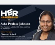 AWS and YourStory’s ‘HER Leadership’ series - featuring interviews with some of the most successful and prominent enterprise business leaders in India - releases its latest episode on Asha Poulose, Vice President and Global CIO Data Analytics, GE Healthcare. Asha speaks to Chandra Balani, Head Global Enterprise India &amp; Lead - ID&amp;E initiatives, India, AISPL, on empathetic leadership, mentoring aspiring leaders, work-life integration, and more.