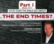 “What Does The Bible Say About End Times?”This is part 1 (week 2 of 2) from 5-11-22 of a 5 Part Wednesday night series that I am guest teaching at Bridgewood Church in Clarkston MI (Note: The lesson begins at the 31:42 mark following current events). In Part 1 (week 2 of 2): The New Testament church thought they had missed the Rapture when Jesus did not come back right away. The Romans were: killing jews and christians, taxing their businesses at a higher percentage, imprisoning them with