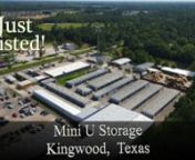 Mini-U Storage is a 38,595 net rentable square foot self-storage facility located in Kingwood, Texas an affluent Northeast Houston suburb approximately twenty-five miles from downtown. The property is on 2.19 acres with 11 metal framed single story buildings consisting of 47 climate control units (4,370 NRSF) 250 drive-up non-climate storage units (33,125 NRSF) and 21 interior non-climate units (1,100 NRSF). The facility was originally built in 1985, but a new climate control building was constr