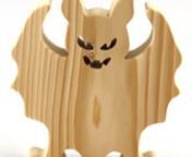 Wood Bat Cutout, Handmade Unfinished, Freestanding Halloween Decoration, For Craft or Play, from the Snazzy Spooks Collectionnhttps://www.etsy.com/listing/629423468/n#odinstoyfactory #handmade #woodtoys #madeinusa #madeinamericannAn unfinished 3/4-inch thick Halloween Bat I made in my shop using traditional woodworking tools. It has been lightly sanded with 220 grit sandpaper and is ready to be painted. Unlike many thinner cutouts, these are freestanding and make good pretend toys. They will sit