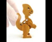 Wood Baby Dinosaur, Handmade from Select Grade Hardwoods and Finished with a Custom Blend of Mineral Oil and Wax, Buddies Dinos Collectionnhttps://www.etsy.com/listing/654745388/n#odinstoyfactory #handmade #woodtoys #madeinusa #madeinamerica nnI make these wood toy animals in my toymakers shop using traditional woodworking tools and hand-finish them with an oil and beeswax blend that I make myself. The finish is applied hot for deep penetration.nnEach toy is carefully assembled and tested. My to