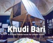 Khudi Bari – meaning ‘Tiny House’ – is a modular monsoon shelter that’s designed by the Bangladeshi architect Marina Tabassum. It’s made for inhabitants of the country’s Ganges river delta (where entire swathes of land can flood overnight), and can be hand-assembled using local materials, with a cost of just £300. AKT II’s team was engaged to reconfigure the shelter’s structural supports so that it could be demonstrated, using the thinner bamboo that’s available in the UK, a