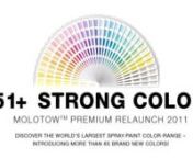 MOLOTOW™-Premium is coming up with more than 65 new colours! Starting from May you can choose from more than 251 colours. All colours got a revamp and are now stronger, brighter and longer lasting than any other product on the market. Developed 10 years ago in cooperation with some of the most renowned street-artists worldwide, MOLOTOW™-Premium revolutionized the spray can technology fundamentally until today.nnDiscover the most comprehensive color range worldwide with 251+ brilliant colors