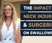 For neck injuries, neck surgeries, and neck pain- discomfort and reduced mobility aren’t the only symptoms patients might experience! nnSwallowing can be temporarily or even permanently affected in some scenarios. nnSLPs should have a role in their care when swallowing is impacted, however sometimes that’s not the case. nnWhether it’s because the medical team relies more on the “wait and see &#39;&#39; method as swelling goes down or dysphagia is just an overlooked symptom, these cases are just