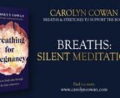 This breath based meditation is named Silent Meditation. Of course, if you&#39;d like to listen to music as you practice, that is entirely up to you. Consider, though, what it is like when all is quiet and you can be silent, still... nnLearn more about the breaths in my book: nnhttps://amzn.eu/d/9fPpfw1 nnPlease note that by taking part in this series, you agree to my terms and conditions and have noted the medical disclaimer, which is copied below.nnI very much hope that you find the book, and t